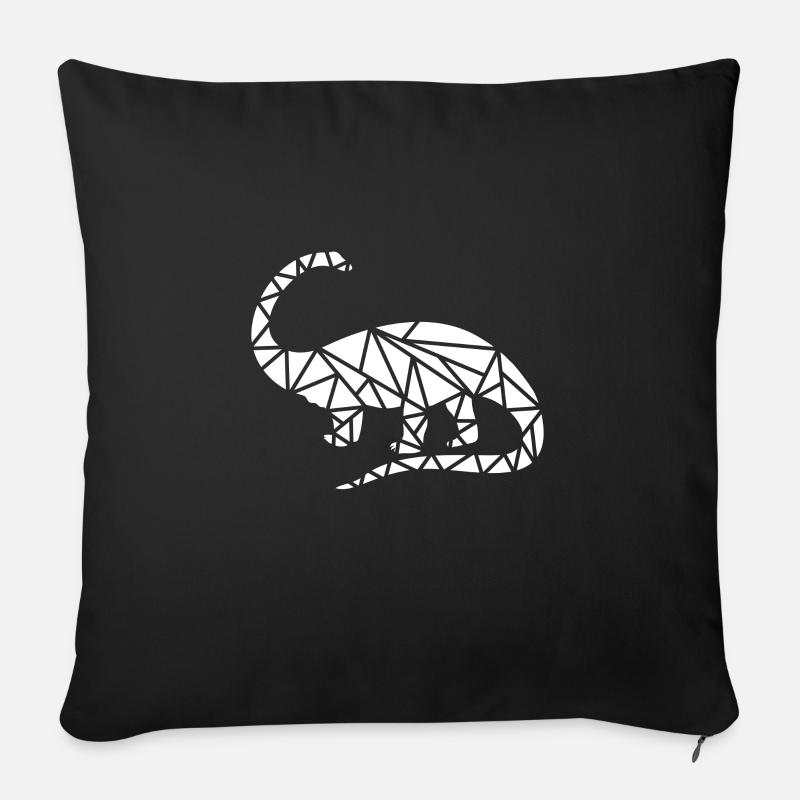 Dinosaurier - Sofakissen mit Füllung 45 x 45 cm - Schwarz