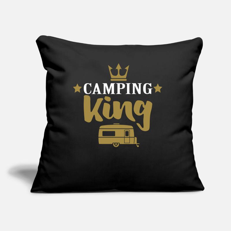 Camper Camping King partner look gift Sofa pillow with filling 45cm x 45cm