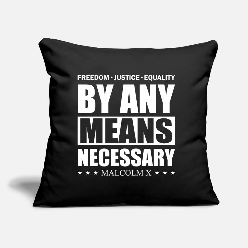 By Any Means Necessary Malcom X Freedom Gift Sofa pillow with filling 45cm x 45cm