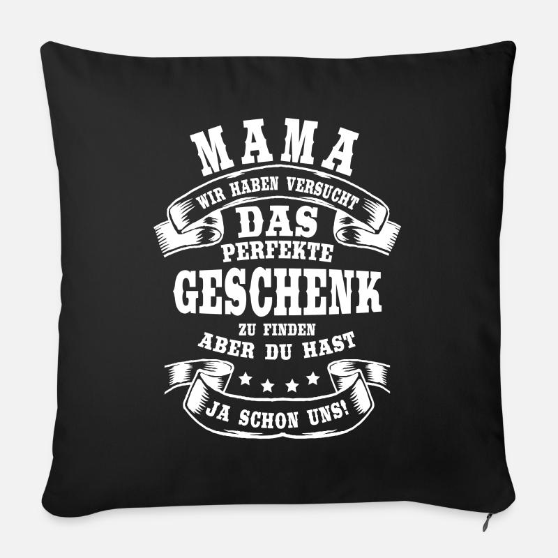 Beste Mama Der Welt Muttertag Geschenk - Sofakissen mit Füllung 45 x 45 cm - Schwarz