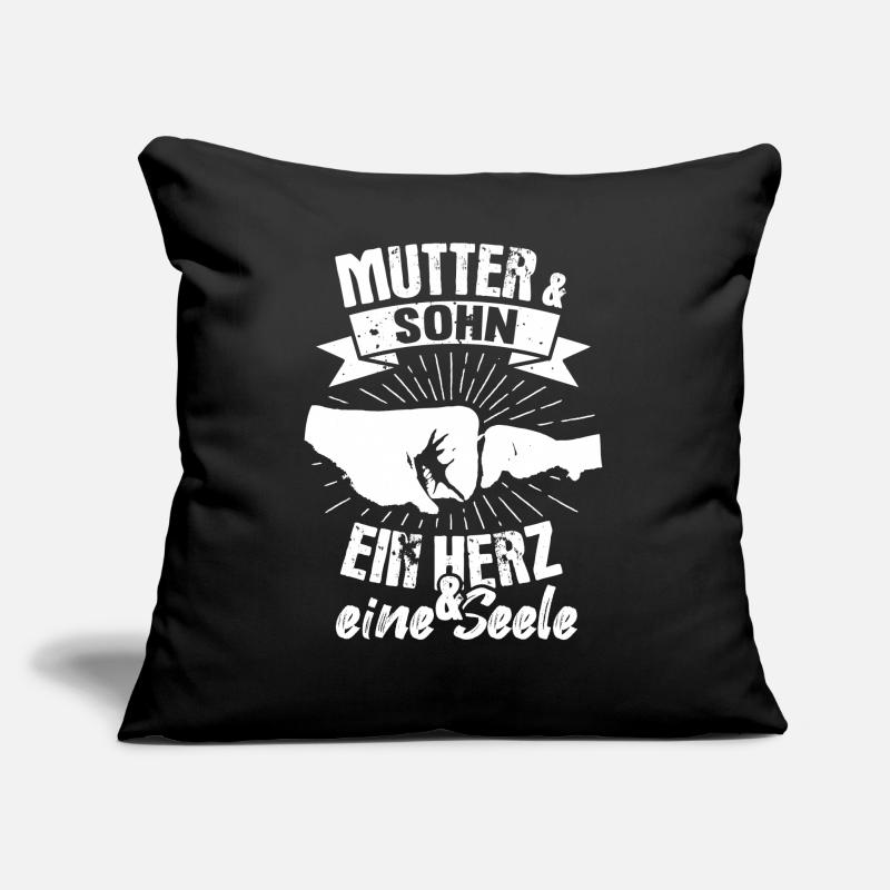 Mutter & Sohn Herz und Seele Muttertag Vintage Sofakissen mit Füllung 45 x 45 cm