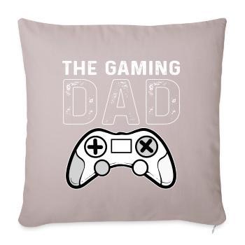Gamer Dad Gaming Spielen Controller Games - Sofakissen mit Füllung 45 x 45 cm - helles Taupe - Vorne