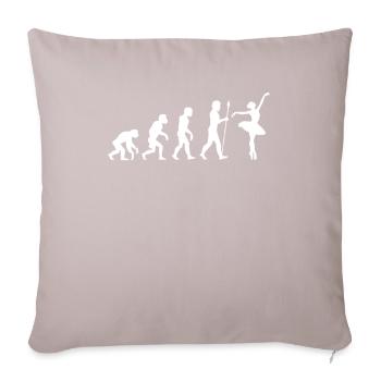 Ballerina Evolution Ballett Tänzerin Balletttänzer - Sofakissen mit Füllung 45 x 45 cm - helles Taupe - Vorne