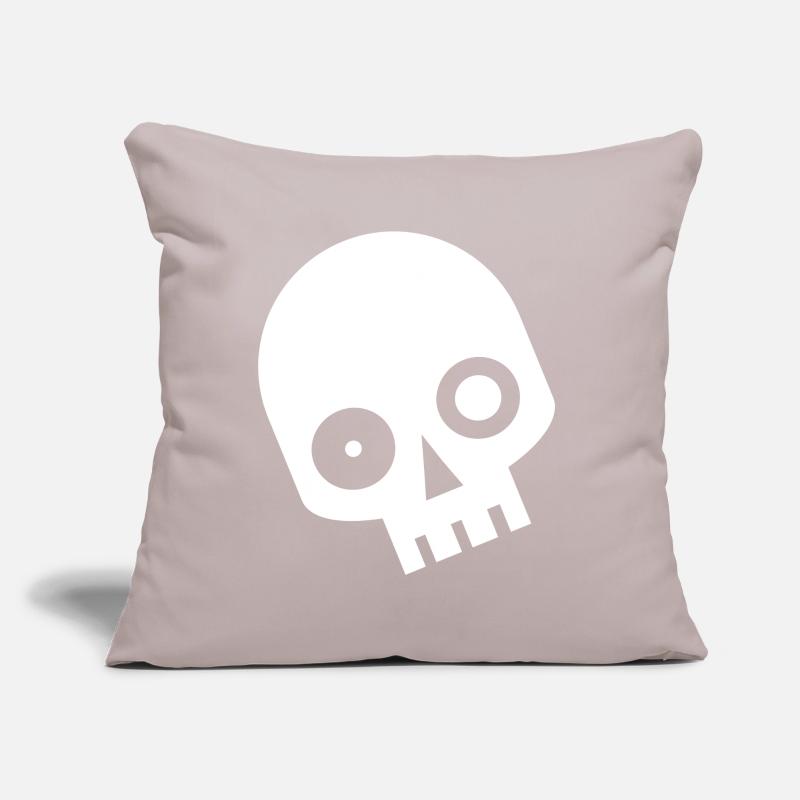 Skull Skully Skeleton Horror Sofa pillow with filling 45cm x 45cm