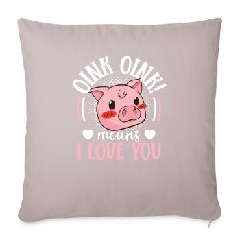 Porcelet Porcelet - Coussin et housse de 45 x 45 cm - taupe clair - Devant