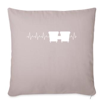 Bongos Herzschlag Musikinstrument Bongo-Trommler - Sofakissen mit Füllung 45 x 45 cm - helles Taupe - Vorne