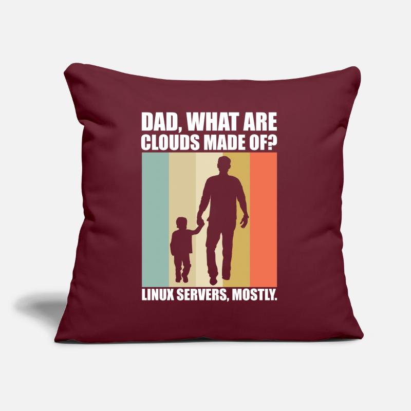 Cloud Computing Informatik Tech Sofakissen mit Füllung 45 x 45 cm