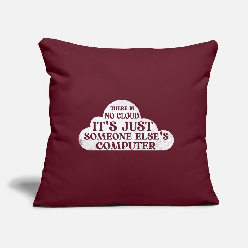 Cloud Computing Informatik Tech Sofakissen mit Füllung 45 x 45 cm