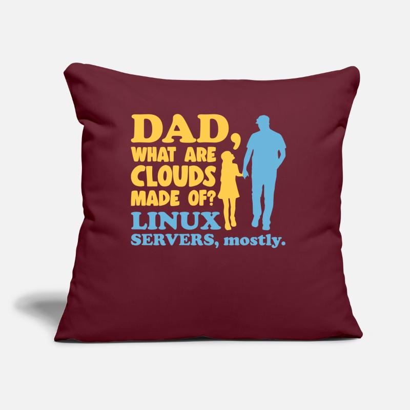 Cloud Computing Informatik Tech Sofakissen mit Füllung 45 x 45 cm