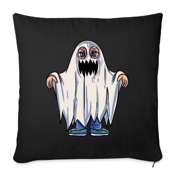 Costume de fantôme pour enfants - Coussin et housse de 45 x 45 cm - noir - Devant