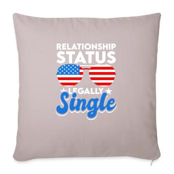 Separation Divorced Ex Wife Husband - Sofa pillow with filling 45cm x 45cm - light taupe - Front