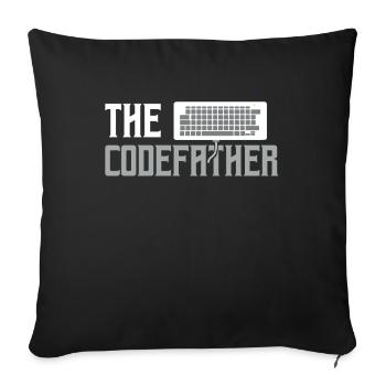 Développeur de programmation logicielle - Coussin et housse de 45 x 45 cm - noir - Devant