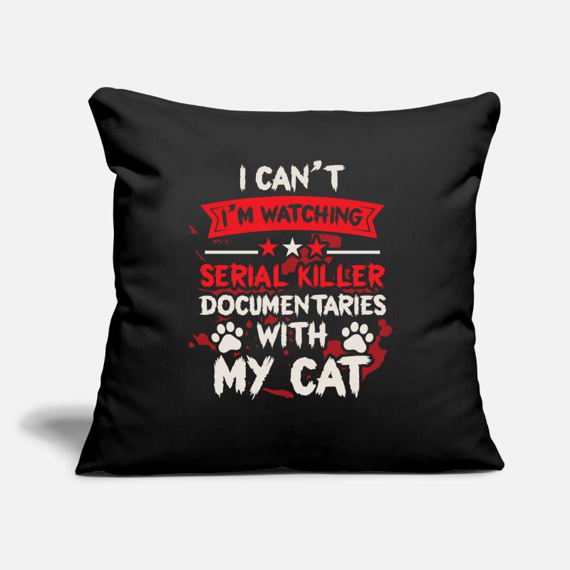 Documentary Kitty Cat Lover Sofa pillow with filling 45cm x 45cm