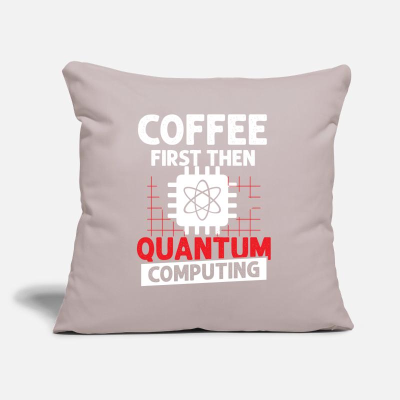 Quantum physics qubit Sofa pillow with filling 45cm x 45cm