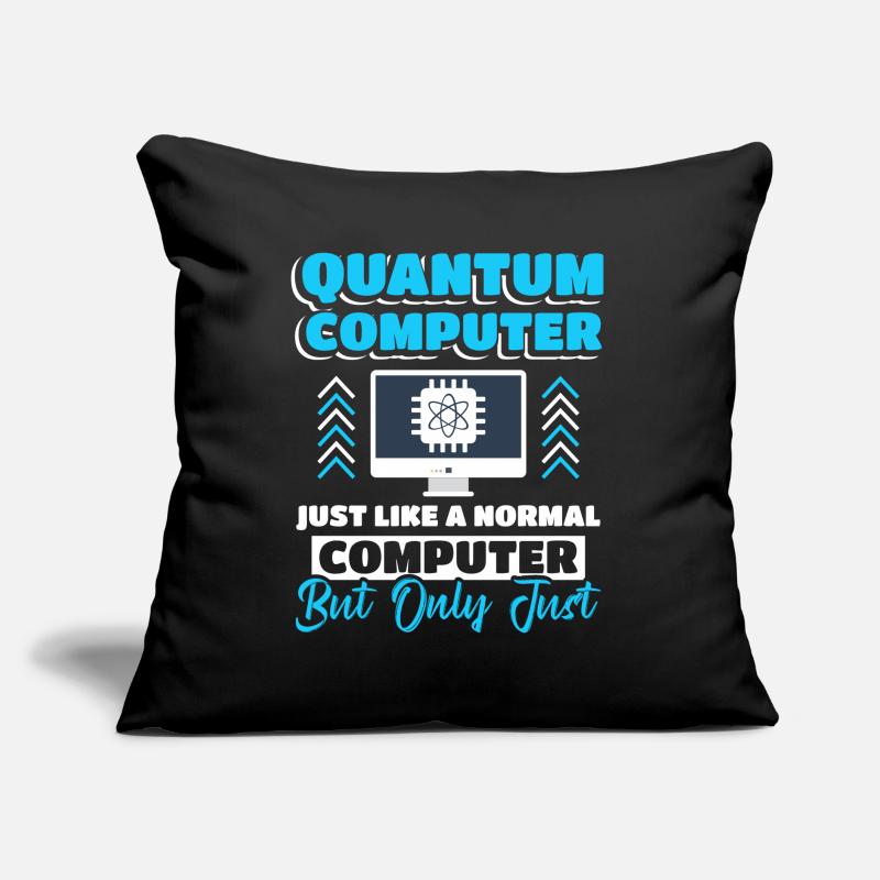 Quantencomputer Quantum Computing Sofakissen mit Füllung 45 x 45 cm