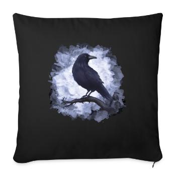 Corbeau Corbeau Goth - Coussin et housse de 45 x 45 cm - noir - Devant