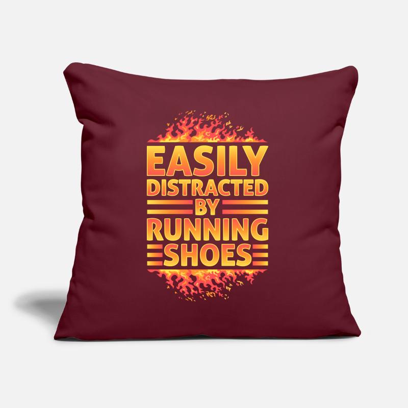 Distrait par les chaussures de course - Runner Laufen Runner Coussin et housse de 45 x 45 cm