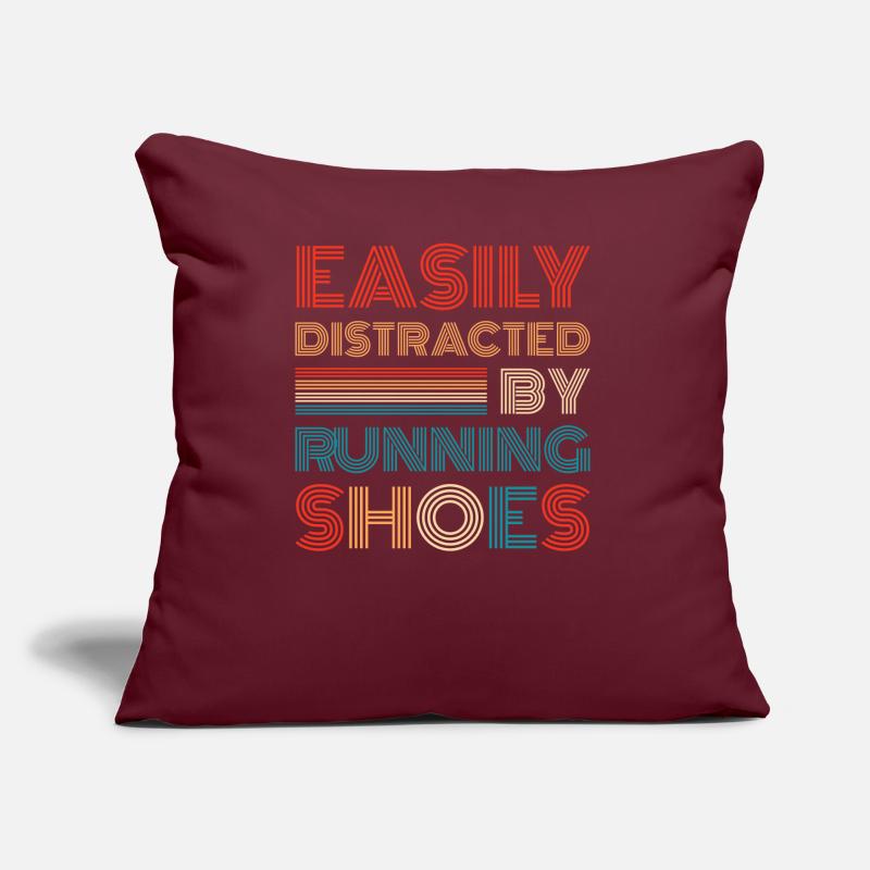 Distrait par les chaussures de course - Runner Laufen Runner Coussin et housse de 45 x 45 cm