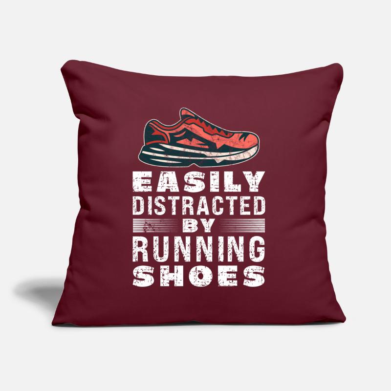 Distrait par les chaussures de course - Runner Laufen Runner Coussin et housse de 45 x 45 cm