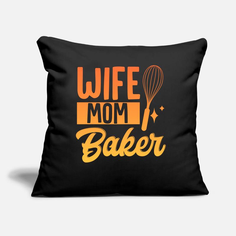 Bäcker Mama Mutter Backen Ehefrau Mama Bäcker Mutt Sofakissen mit Füllung 45 x 45 cm