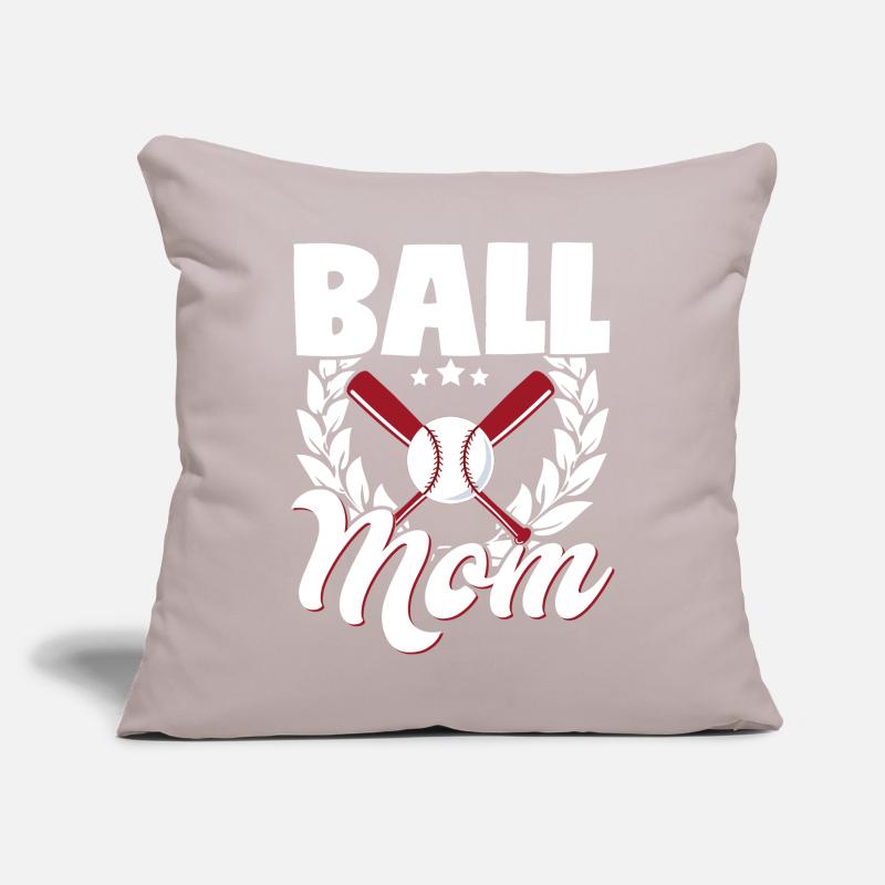Ball Mom Baseball Softball Mutter Muttertag Sofakissen mit Füllung 45 x 45 cm