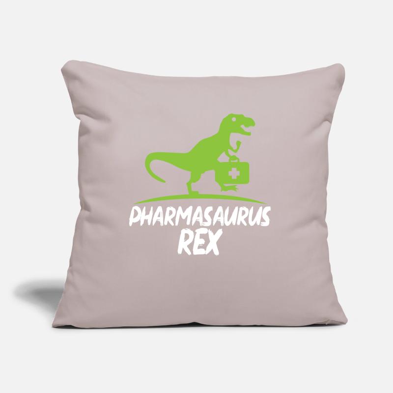 Pharmacist Pharmasaurus Rex Pharmacy Pharma T-Rex Sofa pillow with filling 45cm x 45cm