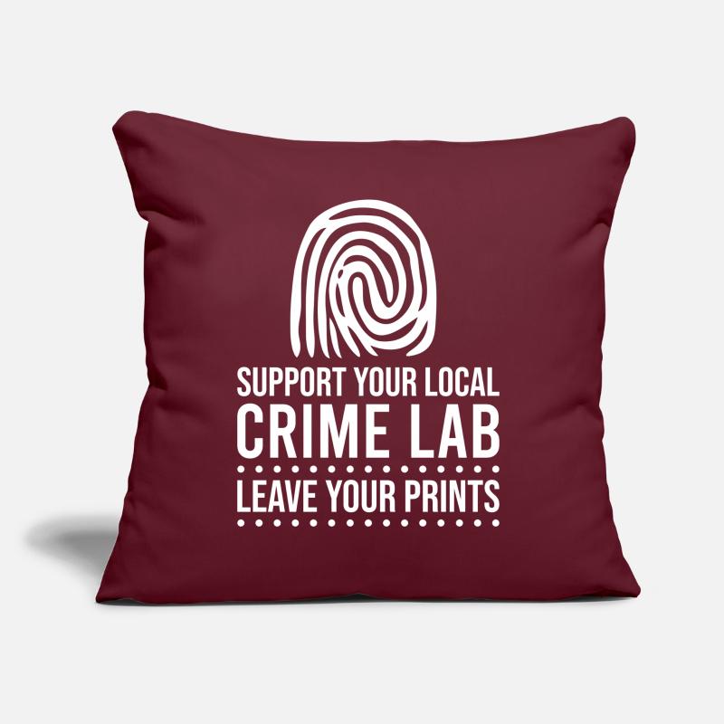 Kriminaltechniker Tatortermittler Forensik Spruch Sofakissen mit Füllung 45 x 45 cm