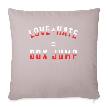 Cadeau pour sportif Workout WOD Musculation Sport - Coussin et housse de 45 x 45 cm - taupe clair - Devant
