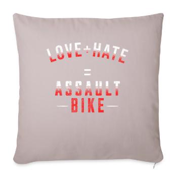 Cadeau pour sportif Workout WOD Musculation Sport - Coussin et housse de 45 x 45 cm - taupe clair - Devant