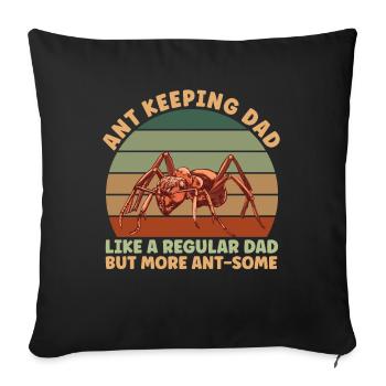 Ant Keeping Dad - Sofakissen mit Füllung 45 x 45 cm - Schwarz - Vorne