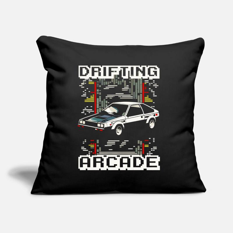 Drift Racing Fujiwara School Initial D-inspired Coussin et housse de 45 x 45 cm