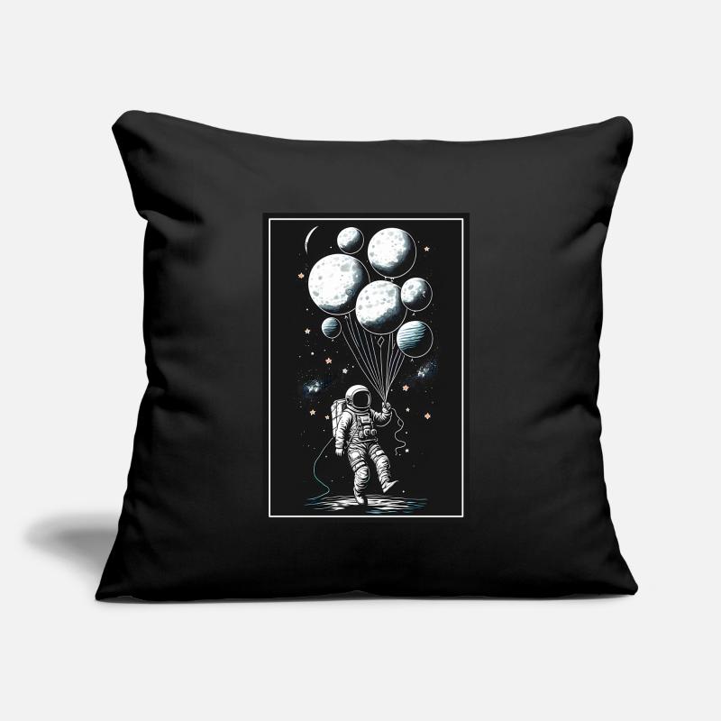 Astronaut Balloon Planet Spaceman Space Space Sofa pillow with filling 45cm x 45cm