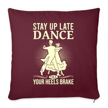 Dance Training Ballroom Couple Dance - Sofa pillow with filling 45cm x 45cm - burgundy - Front