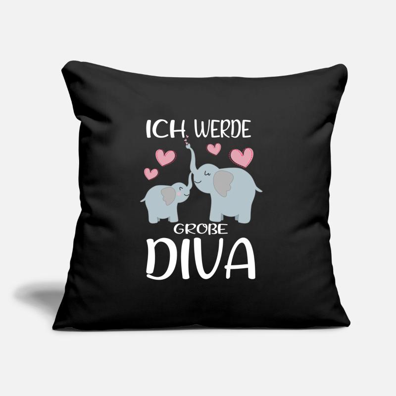 Werde Große Schwester Diva Verkünden Elefanten Sofakissen mit Füllung 45 x 45 cm