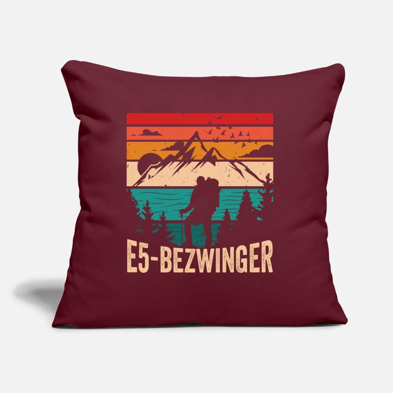 Alpenüberquerung Oberstdorf Meran E5 Fernwanderweg Sofakissen mit Füllung 45 x 45 cm