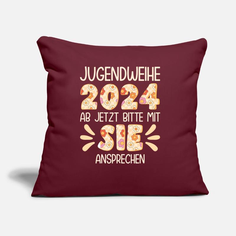 Jugendweihe 2024 Ab Jetzt Bitte Mit Sie Ansprechen Sofakissen mit Füllung 45 x 45 cm