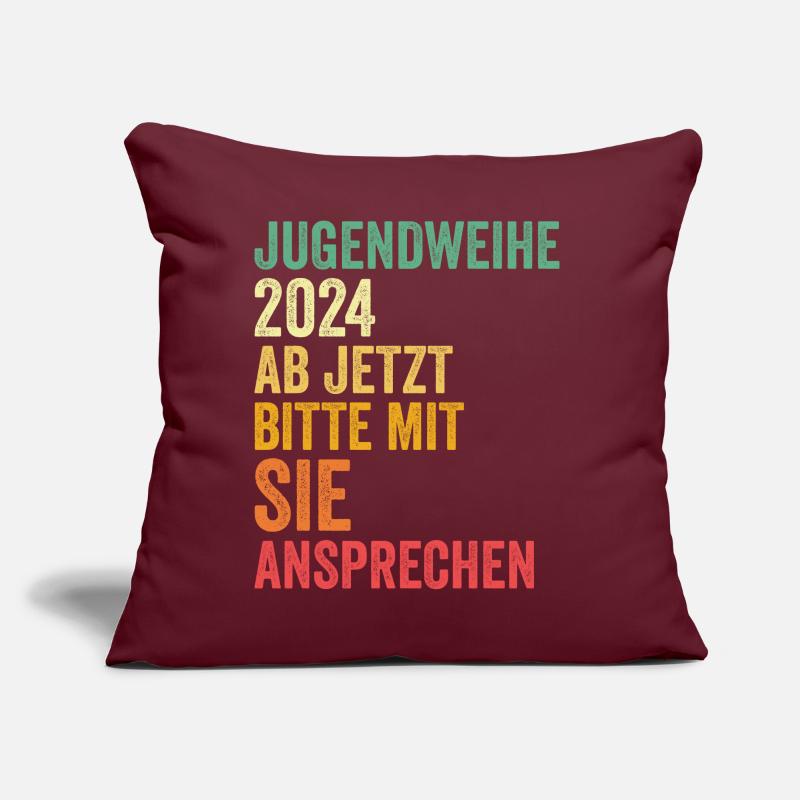 Jugendweihe 2024 Ab Jetzt Bitte Mit Sie Ansprechen Sofakissen mit Füllung 45 x 45 cm