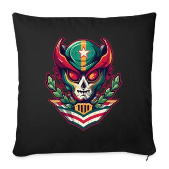 Luchador: Le super-héros de lutte mexicain - Coussin et housse de 45 x 45 cm - noir - Devant