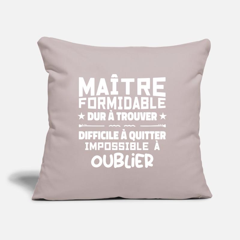 Maître formidable idée cadeau maître d'école Coussin et housse de 45 x 45 cm