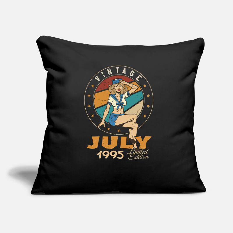 Juli 1995 Juli Geburtstagsgeschenk Juli 1995 Sofakissen mit Füllung 45 x 45 cm