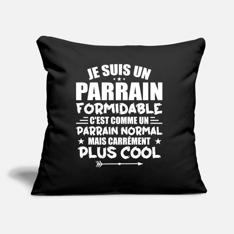 Parrain Formidable C'est Comme Parrain Normal Coussin et housse de 45 x 45 cm