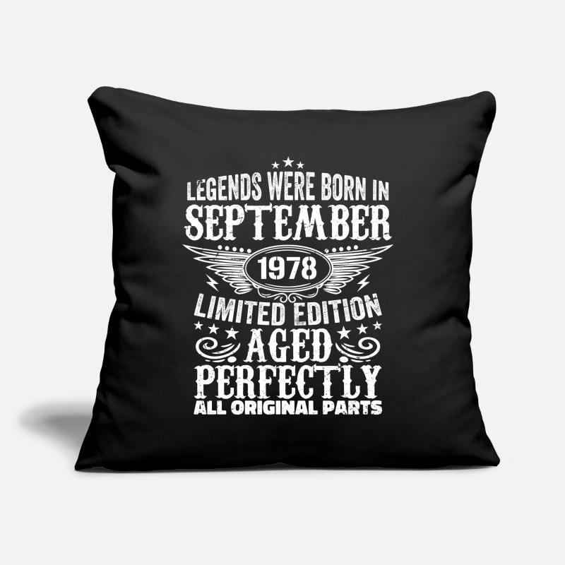 september 1978 anniversary september 1978 september Sofa pillow with filling 45cm x 45cm