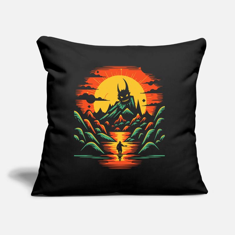 Confront your demons, explore nature Sofa pillow with filling 45cm x 45cm