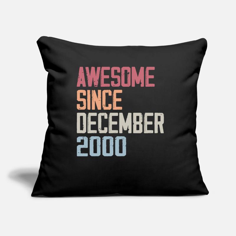 Anniversaire Décembre 2000 L’original 2000 Décembr Coussin et housse de 45 x 45 cm
