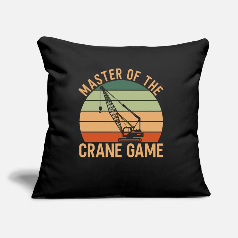 Crane Driver Saying Sofa pillow with filling 45cm x 45cm