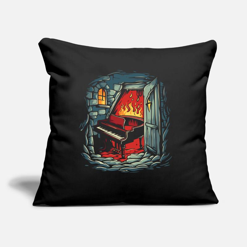 Le Donjon de l’Enfer et un piano Coussin et housse de 45 x 45 cm