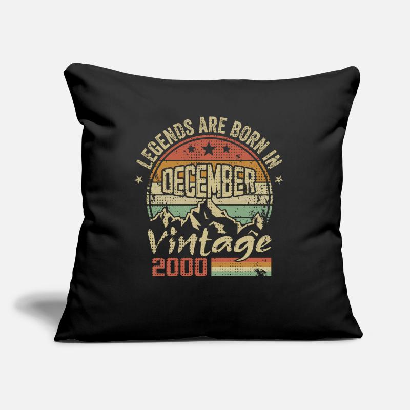 Légendes Sont Nés En Décembre 2000 - 2000 Décembre Coussin et housse de 45 x 45 cm