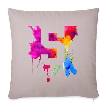 5 YEARS 5TH BIRTHDAY - Sofa pillow with filling 45cm x 45cm - light taupe - Front