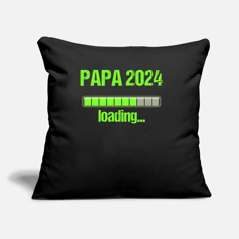 Papa 2024 Loading Vaterschaft Vater Werden Dad Sofakissen mit Füllung 45 x 45 cm