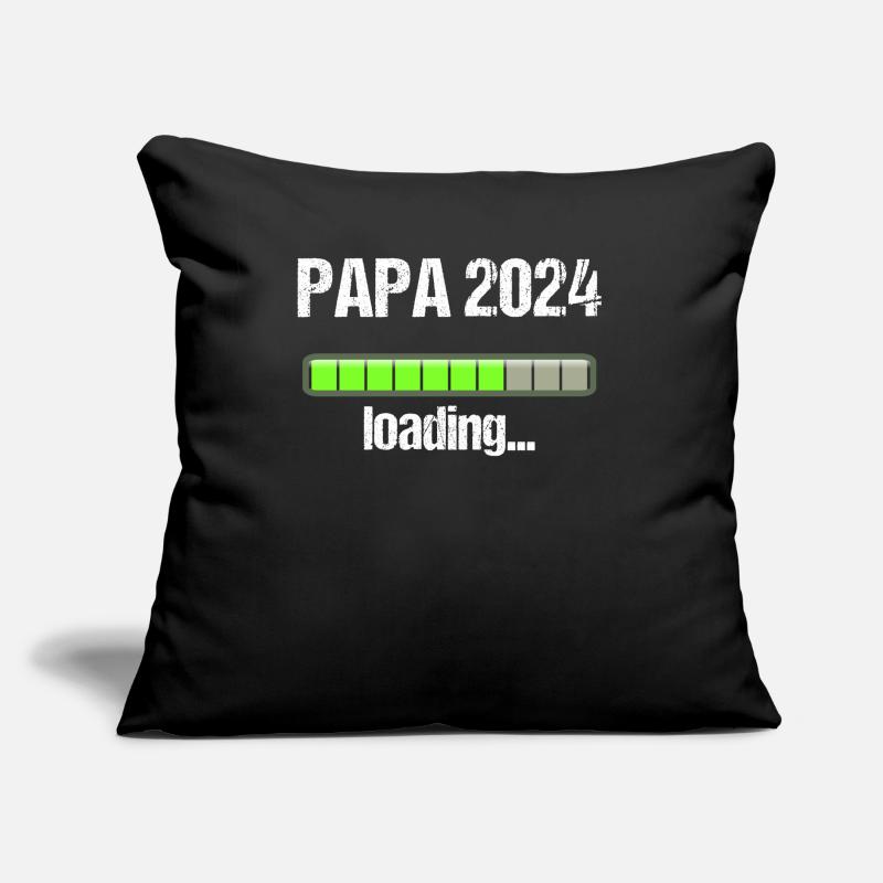 Papa 2024 Loading Vaterschaft Vater Werden Dad Sofakissen mit Füllung 45 x 45 cm